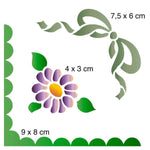 Stencil Litoarte 10x10 STX-050 Flor - Palácio da Arte