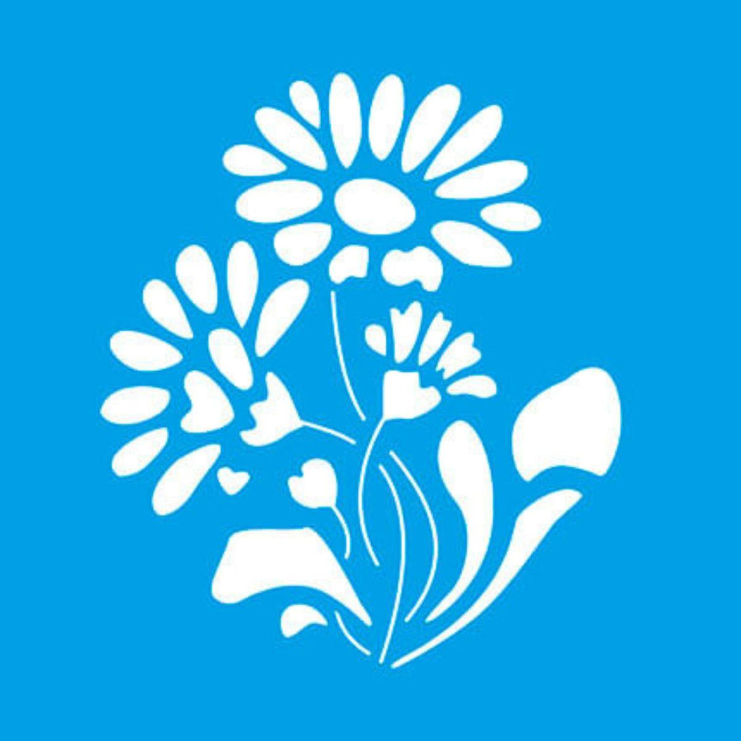 Stencil Litoarte 10x10 STX-095 Flores - Palácio da Arte
