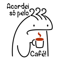 Stencil Litoarte 14x14 STA-200 Flork Frase Acordei só pelo Café - Palácio da Arte