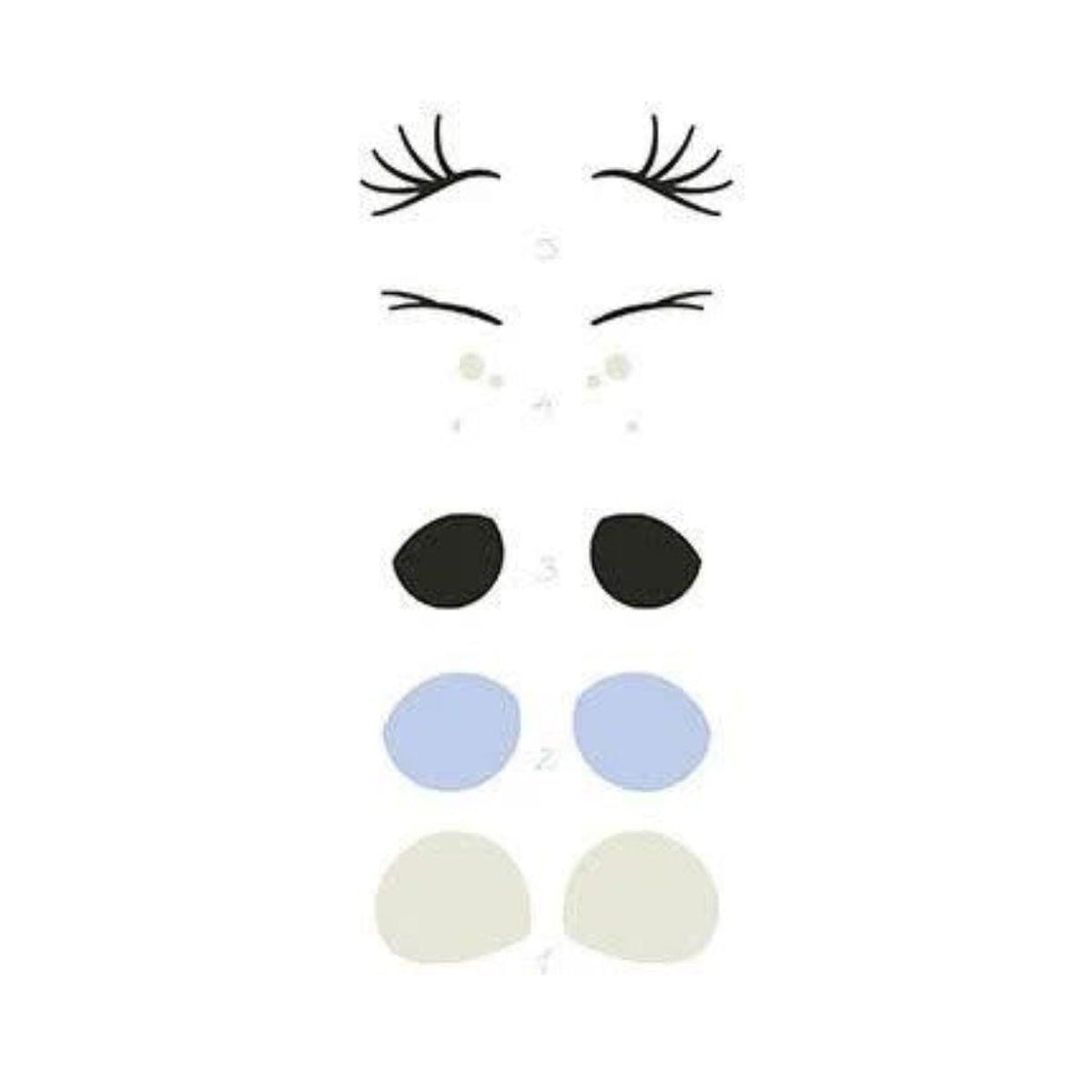 Stencil Litoarte 17x6 STP-128 Olhos I - Palácio da Arte