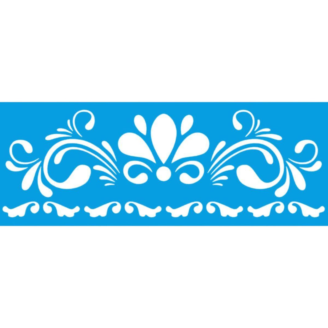 Stencil Litoarte 17x6 STP-163 Arabescos - Palácio da Arte