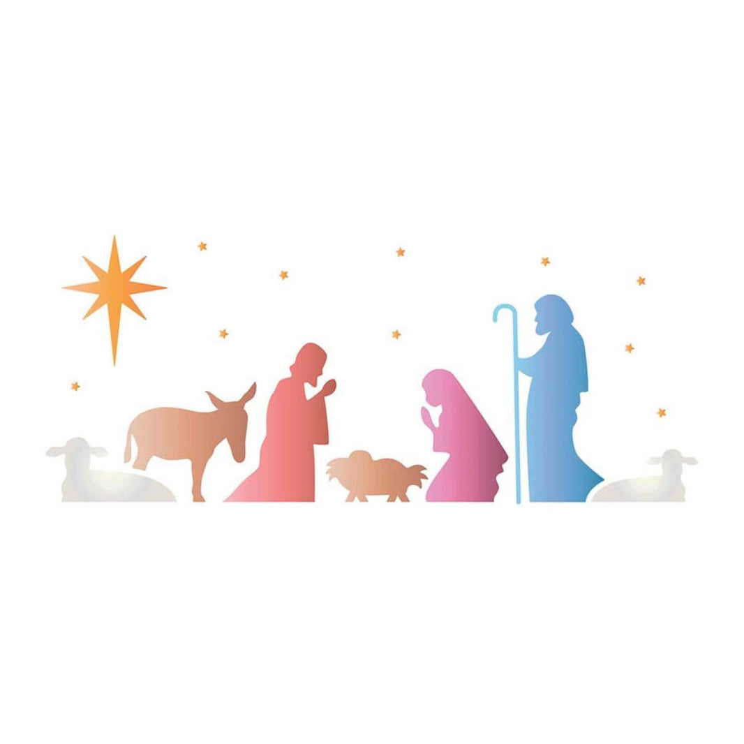 Stencil Litoarte 17x6,5 STNP-015 Natal Presépio - Palácio da Arte