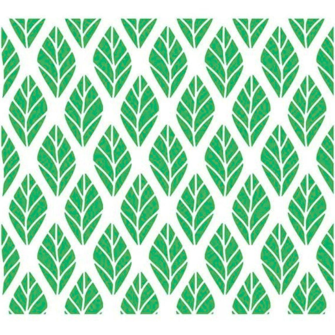 Stencil Litoarte 20x20 STXX-071 Estampa de Folhas - Palácio da Arte