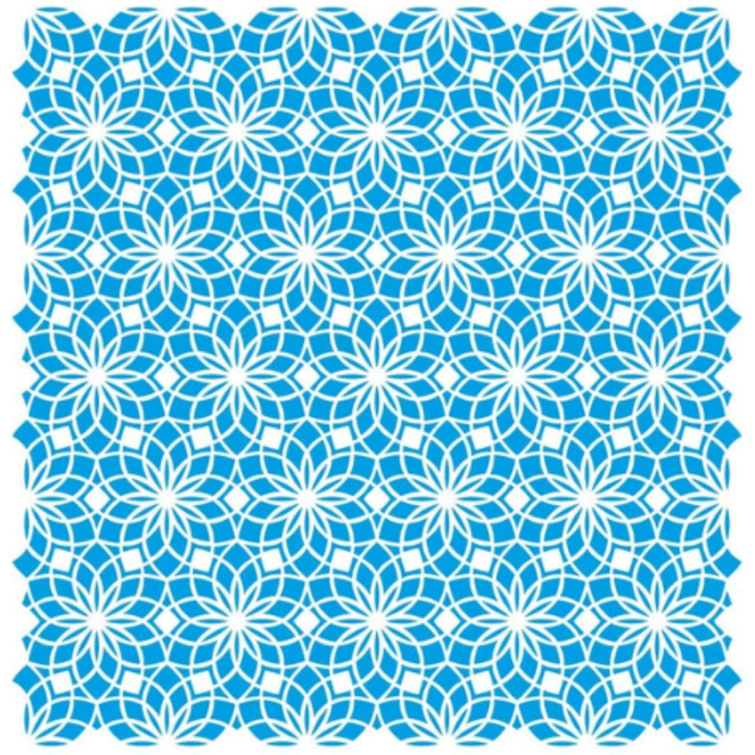 Stencil Litoarte 20x20 STXX-211 Textura Mandala Cobogó - Palácio da Arte
