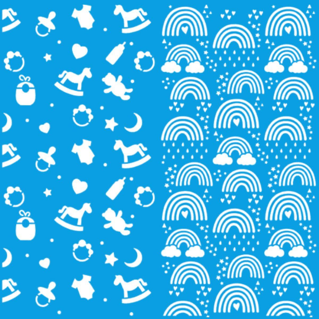 Stencil Litoarte 20x20 STXX-221 Bebê Boho - Palácio da Arte