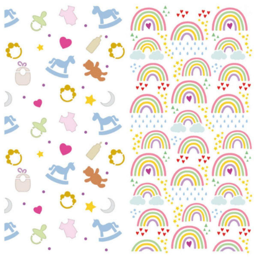 Stencil Litoarte 20x20 STXX-221 Bebê Boho - Palácio da Arte