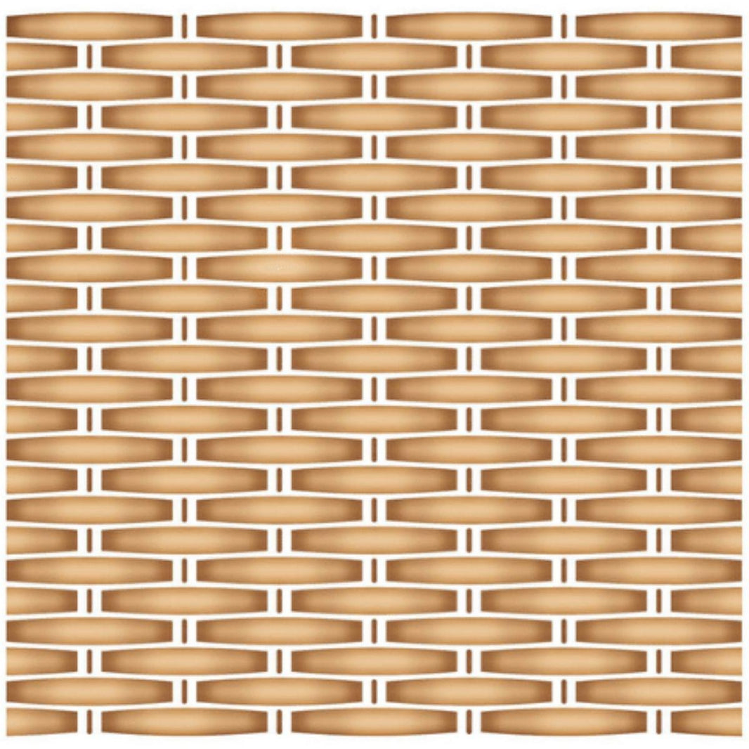 Stencil Litoarte 20x20 STXX-228 Cestaria II - Palácio da Arte