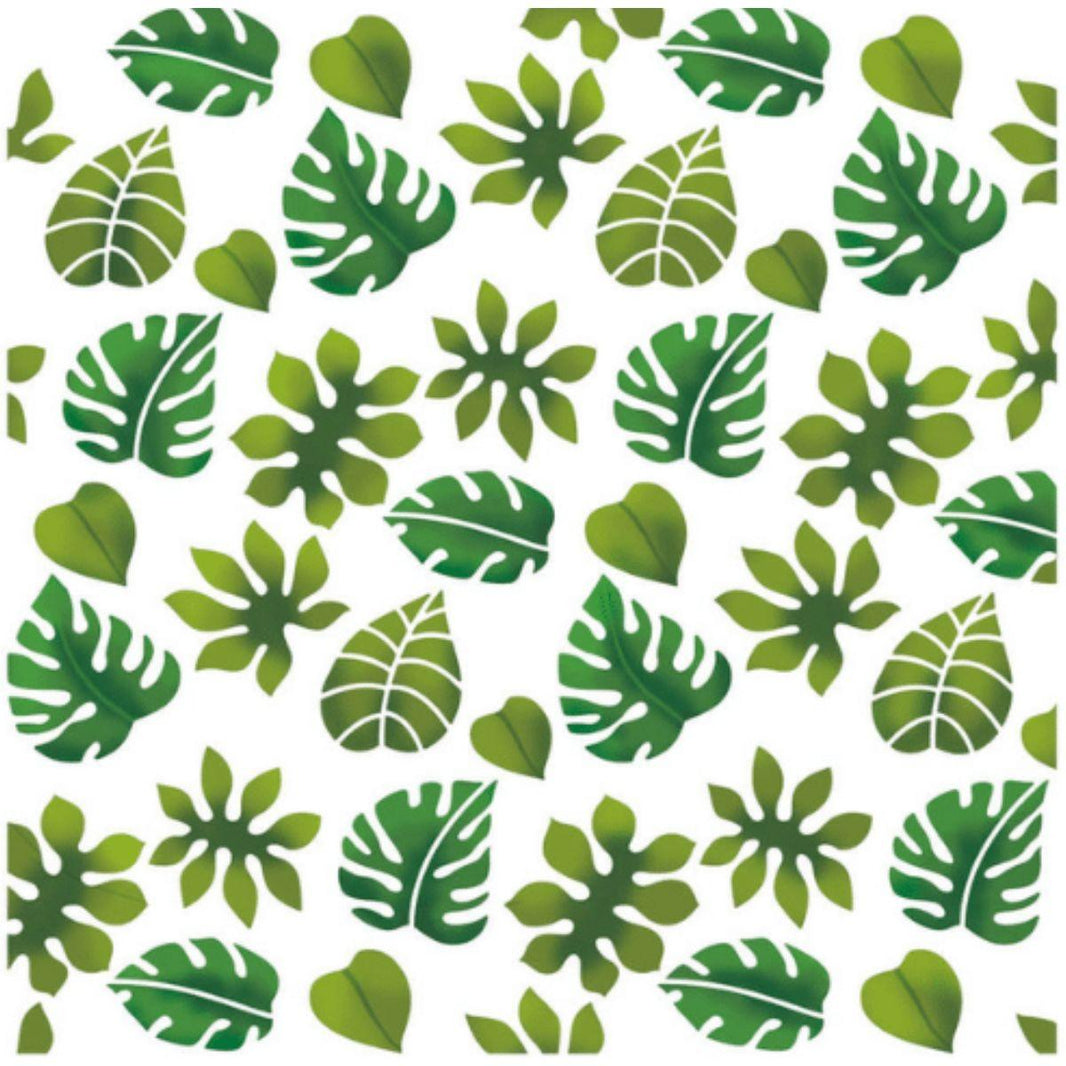 Stencil Litoarte 20x20 STXX-230 Folhas Tropicais - Palácio da Arte