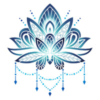 Stencil Litoarte 20x20 STXX-303 Esotérico Místico Flor de Lótus - Palácio da Arte