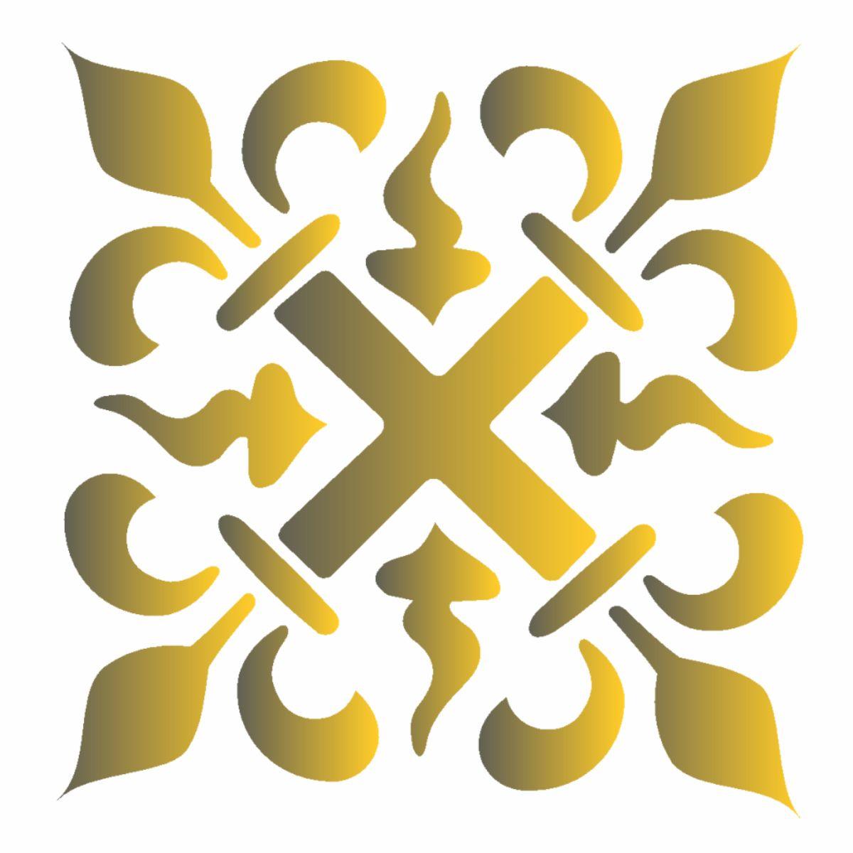 Stencil OPA 10x10 0136 Brasão - Palácio da Arte