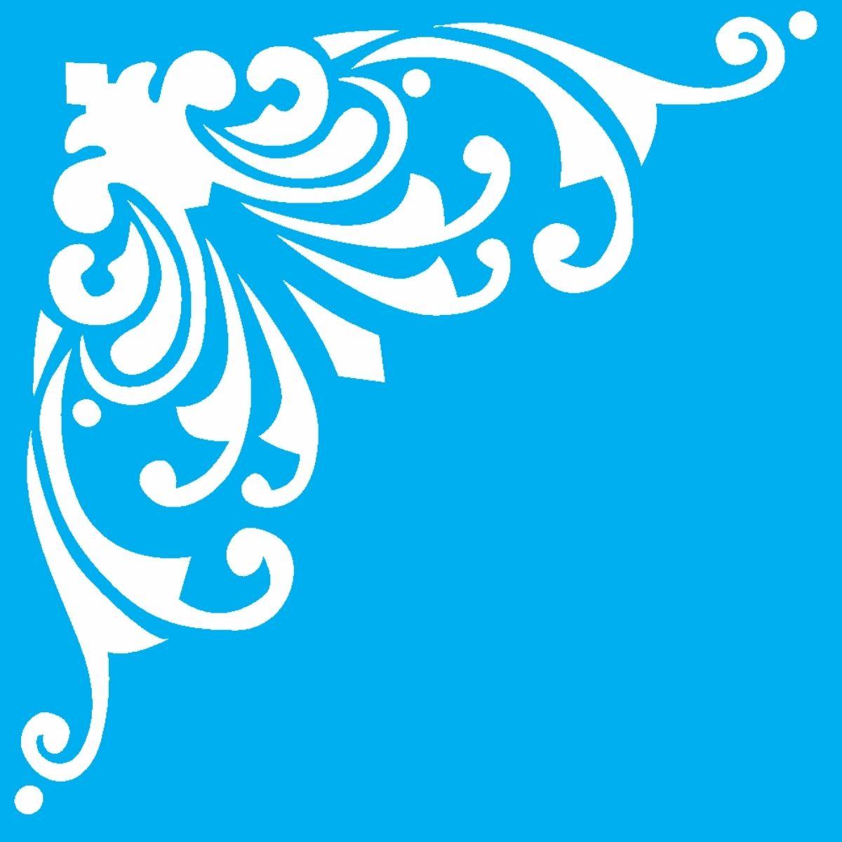 Stencil OPA 10x10 0145 Cantoneira Ornamento - Palácio da Arte