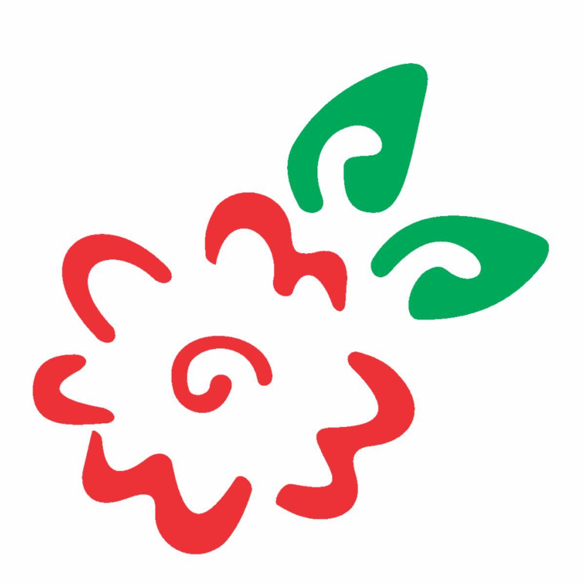 Stencil OPA 10x10 0147 Flor Estilizada - Palácio da Arte