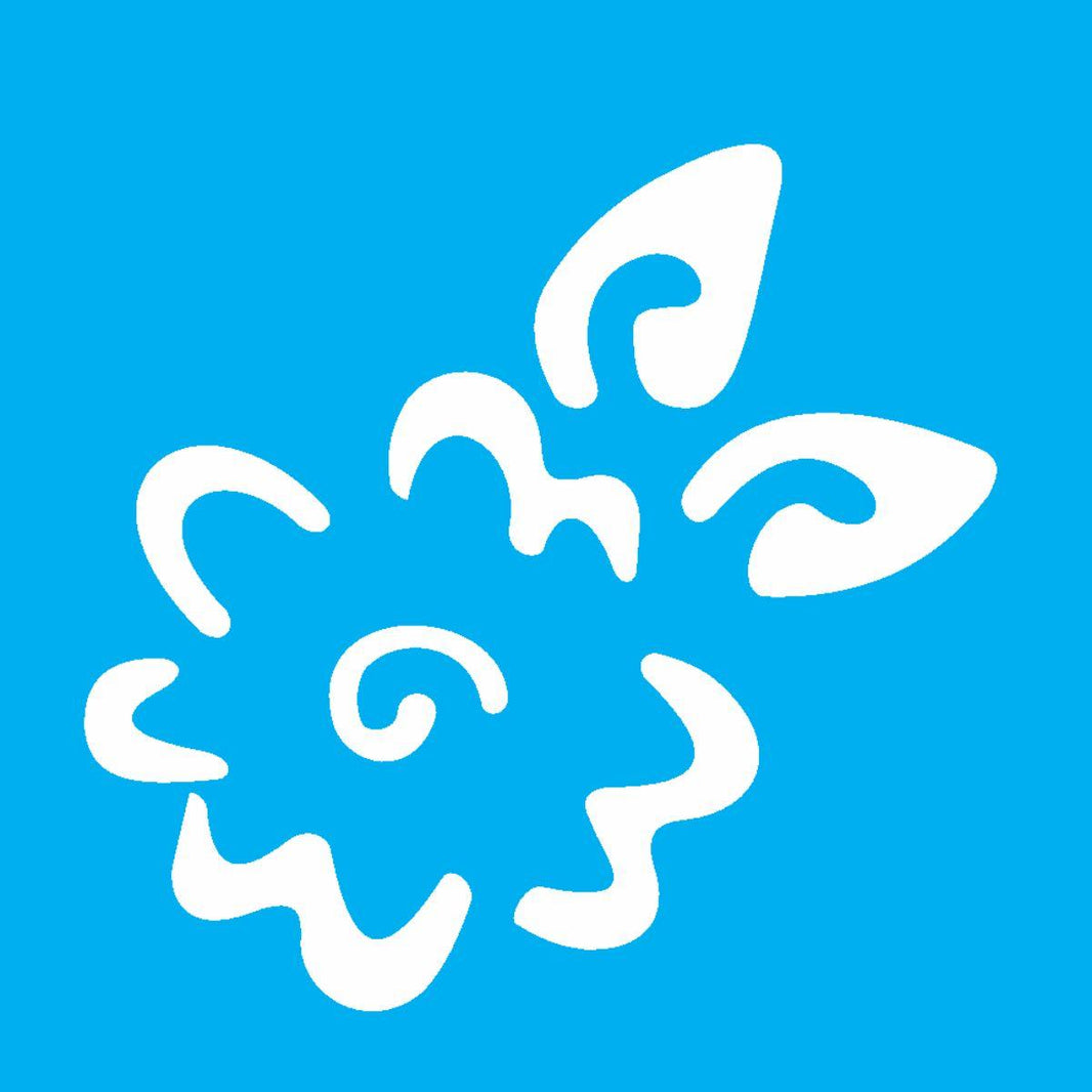 Stencil OPA 10x10 0147 Flor Estilizada - Palácio da Arte