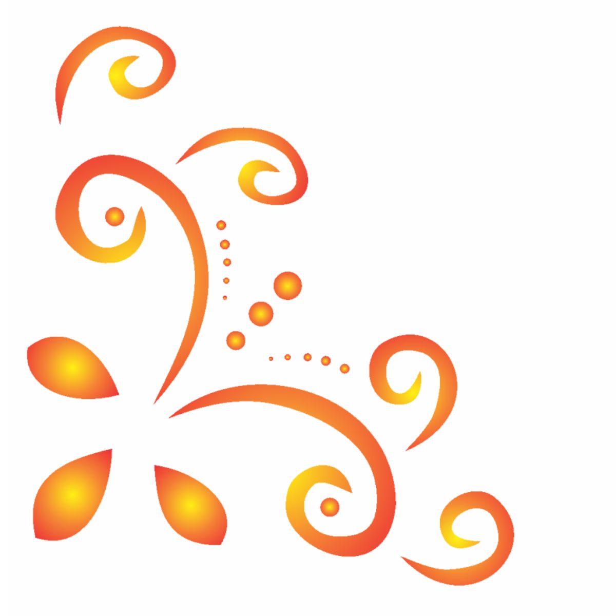 Stencil OPA 10x10 0212 Cantoneira Arabesco II - Palácio da Arte