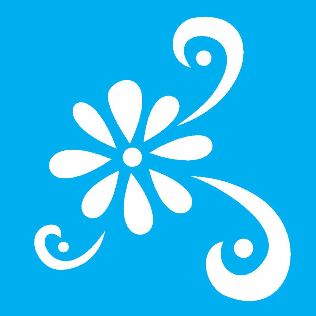 Stencil OPA 10x10 0215 Flor Estilizada II - Palácio da Arte