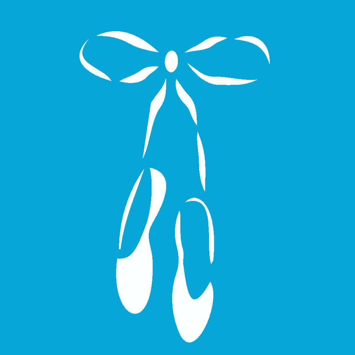 Stencil OPA 10x10 0216 Laço Sapatilha II - Palácio da Arte