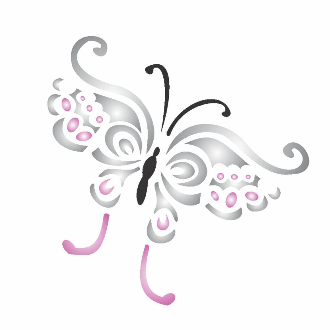 Stencil OPA 10x10 0364 Borboleta Tattoo - Palácio da Arte