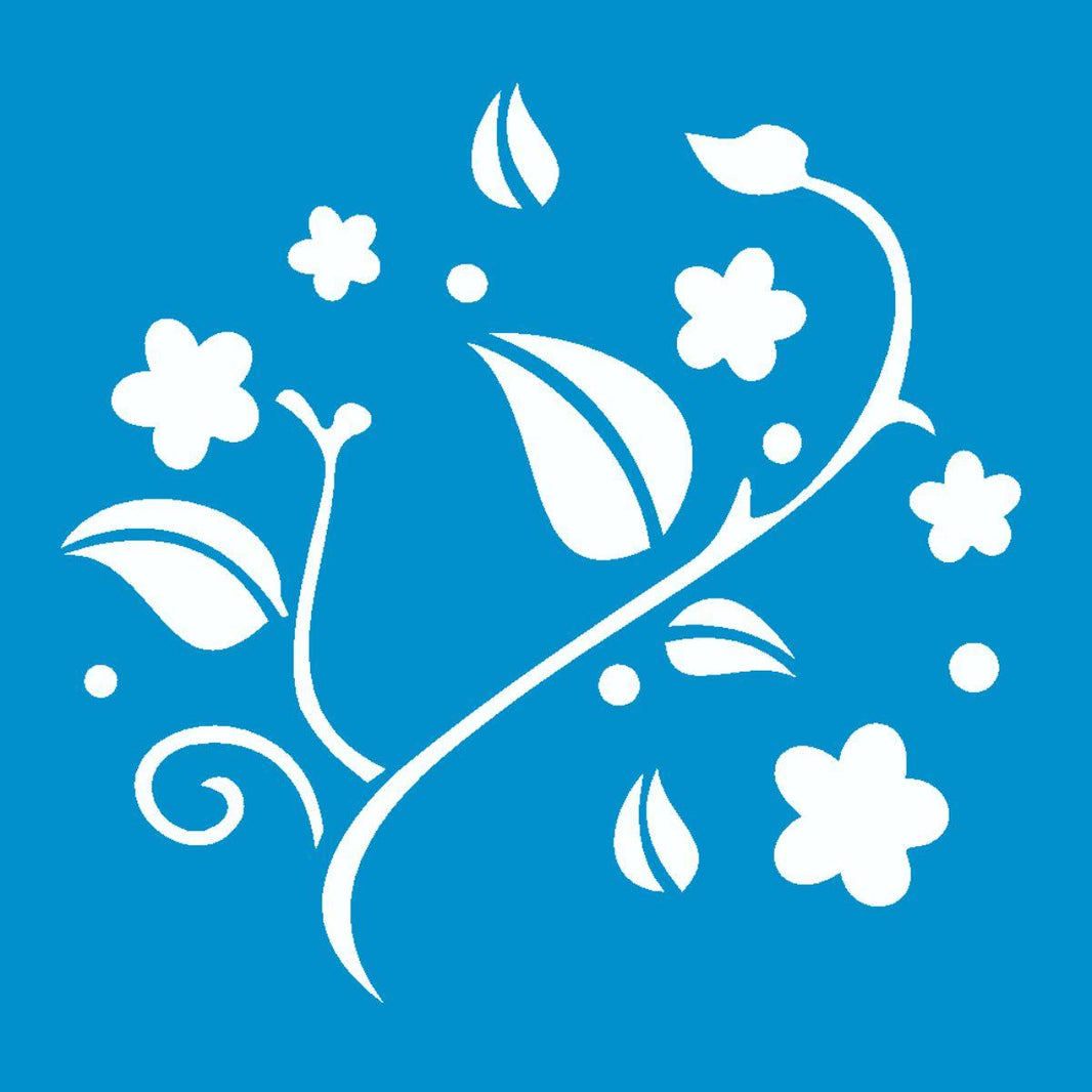 Stencil OPA 10x10 0365 Folhas - Palácio da Arte