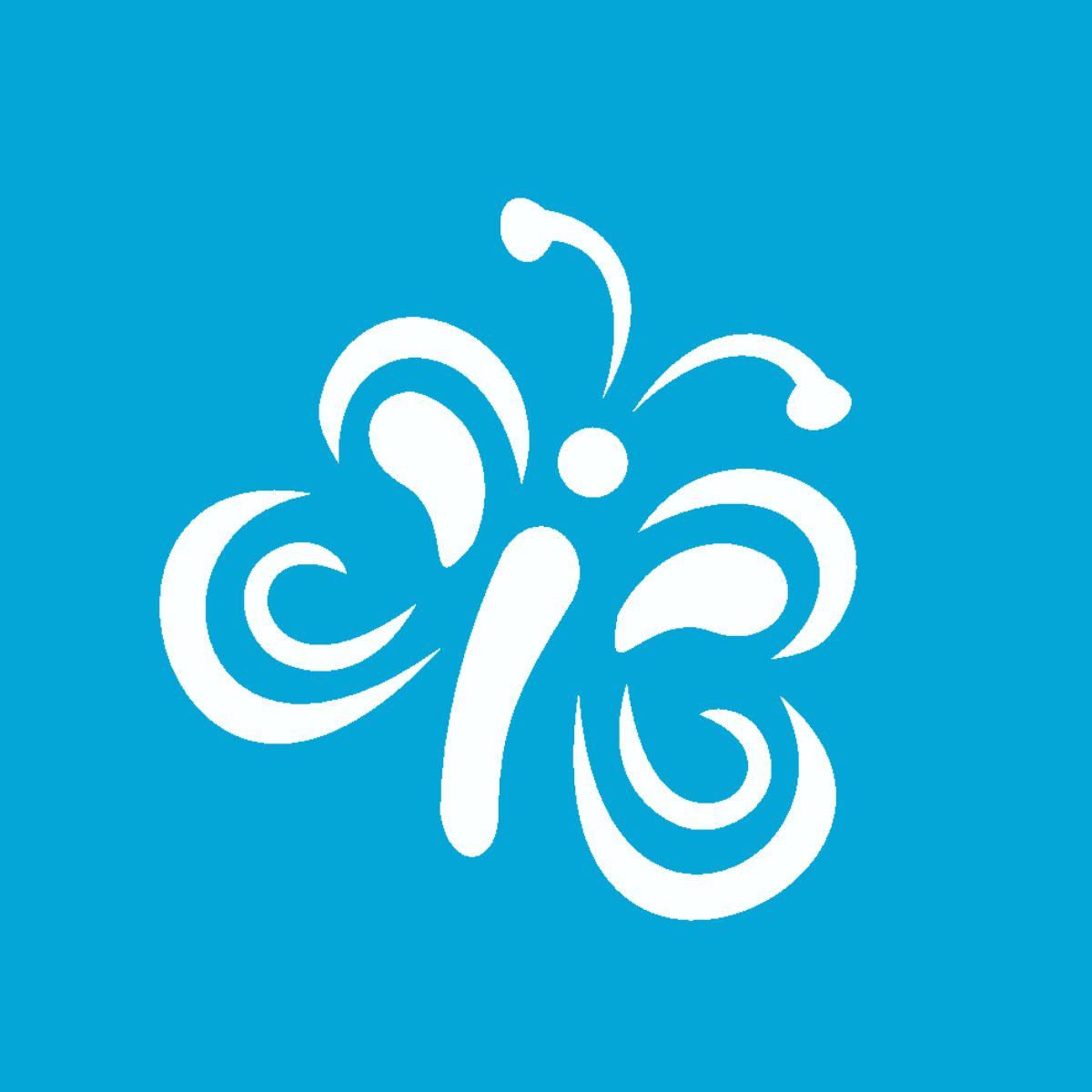 Stencil OPA 10x10 0368 Borboleta - Palácio da Arte