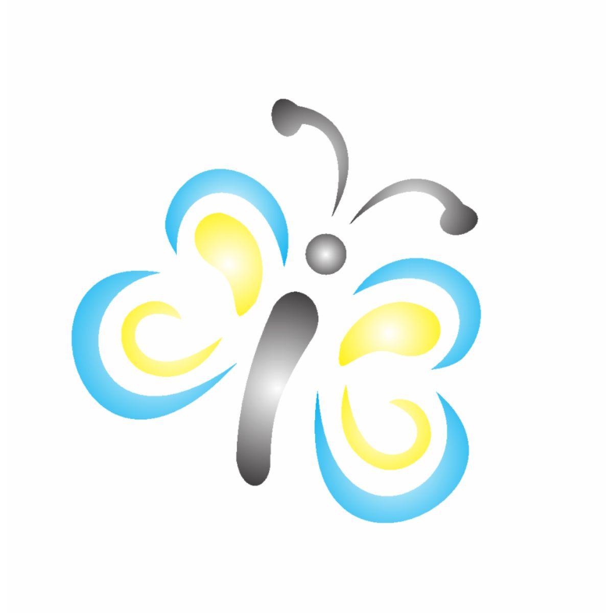 Stencil OPA 10x10 0368 Borboleta - Palácio da Arte