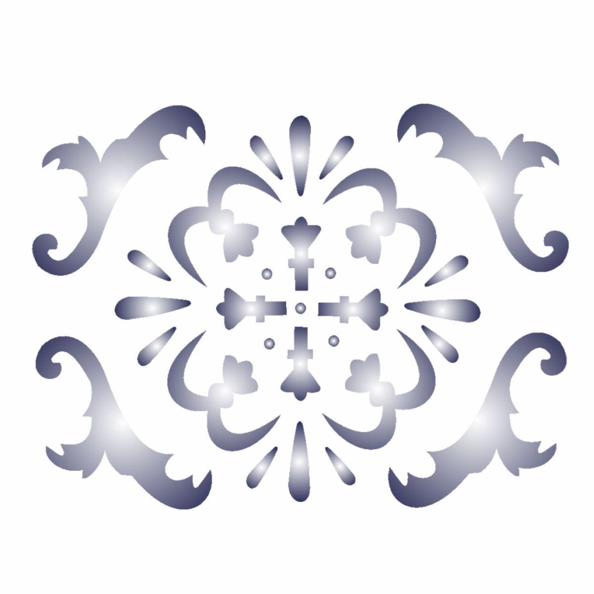 Stencil OPA 10x10 0459 Brasão III - Palácio da Arte