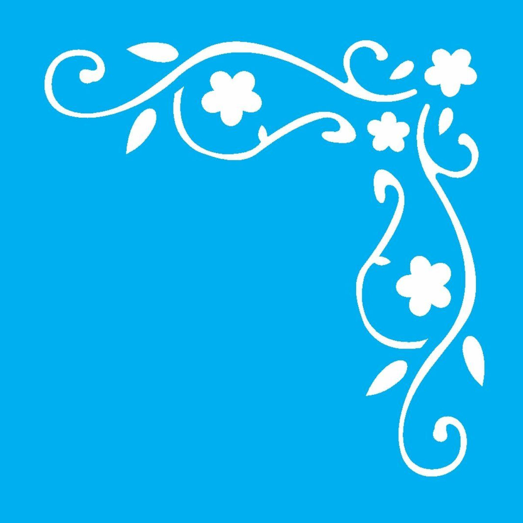 Stencil OPA 10x10 0502 Cantoneira Folhas - Palácio da Arte