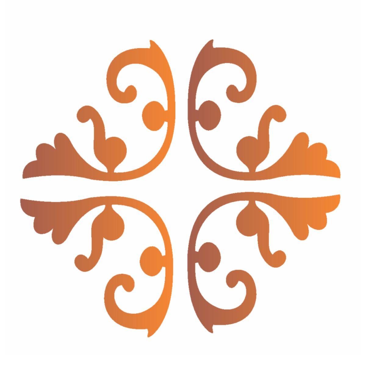 Stencil OPA 10x10 0779 Arabesco Medieval - Palácio da Arte