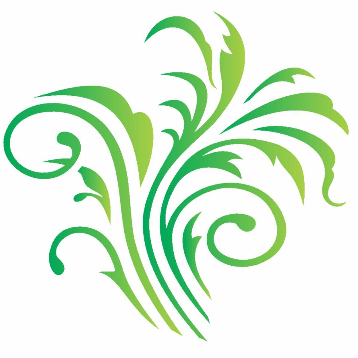 Stencil OPA 10x10 0784 Folhagem - Palácio da Arte