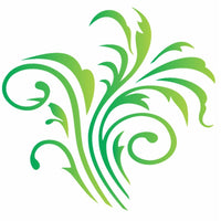 Stencil OPA 10x10 0784 Folhagem - Palácio da Arte