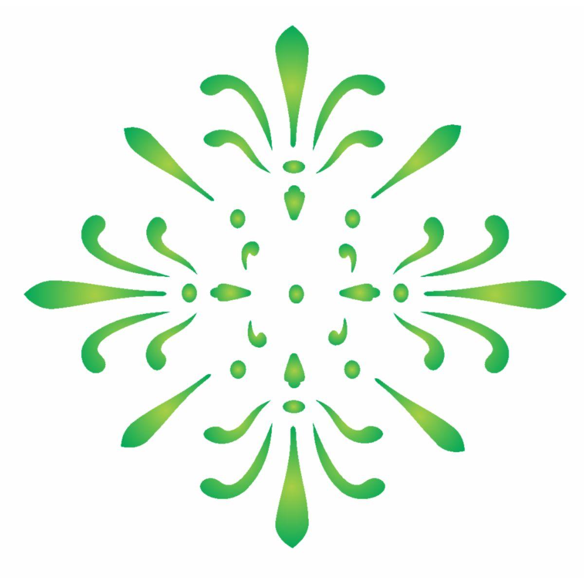 Stencil OPA 10x10 0789 Arabesco Delicado - Palácio da Arte