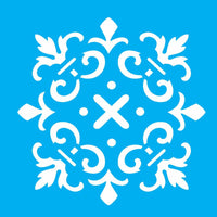 Stencil OPA 10x10 1346 Ladrilho Cruzeta - Palácio da Arte