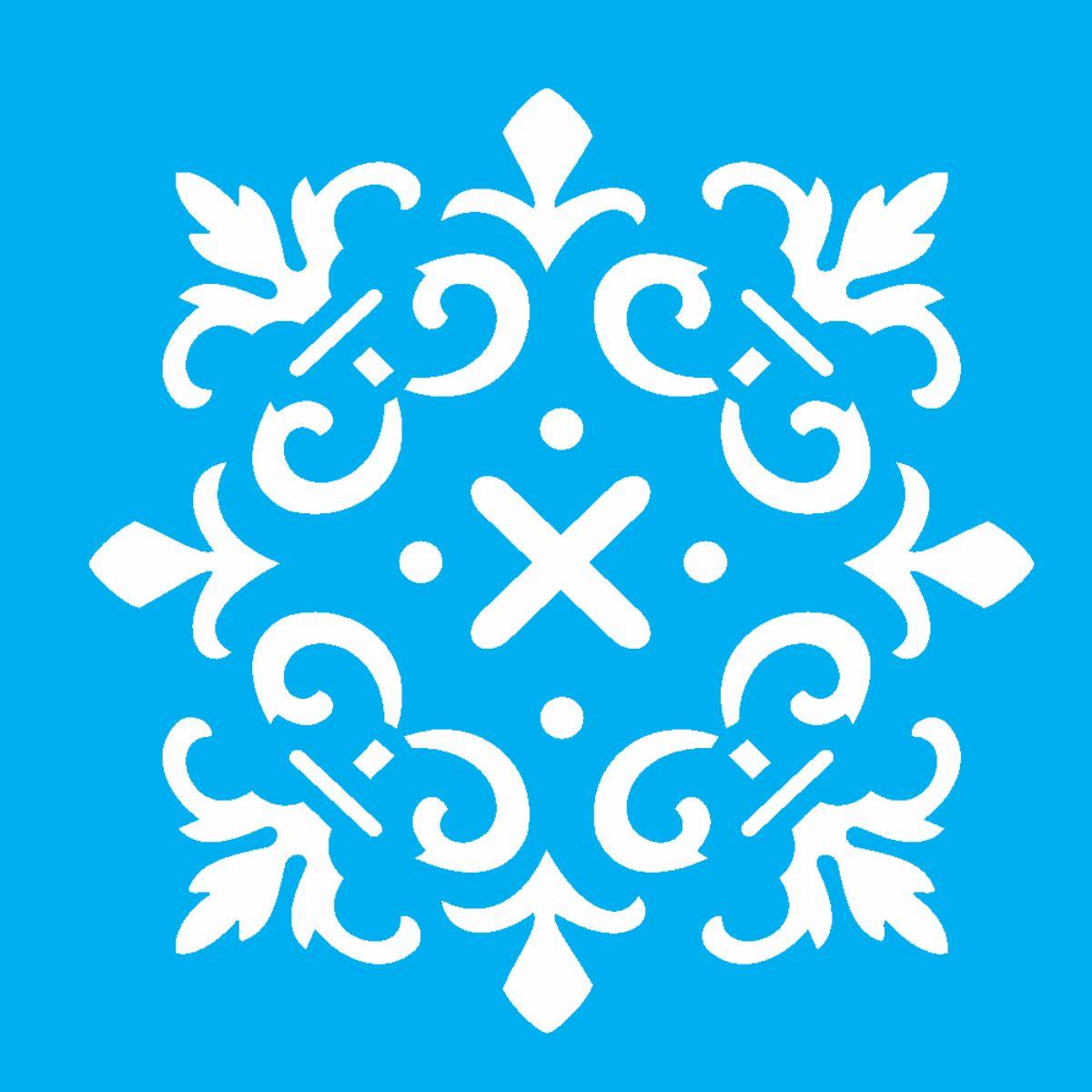 Stencil OPA 10x10 1346 Ladrilho Cruzeta - Palácio da Arte