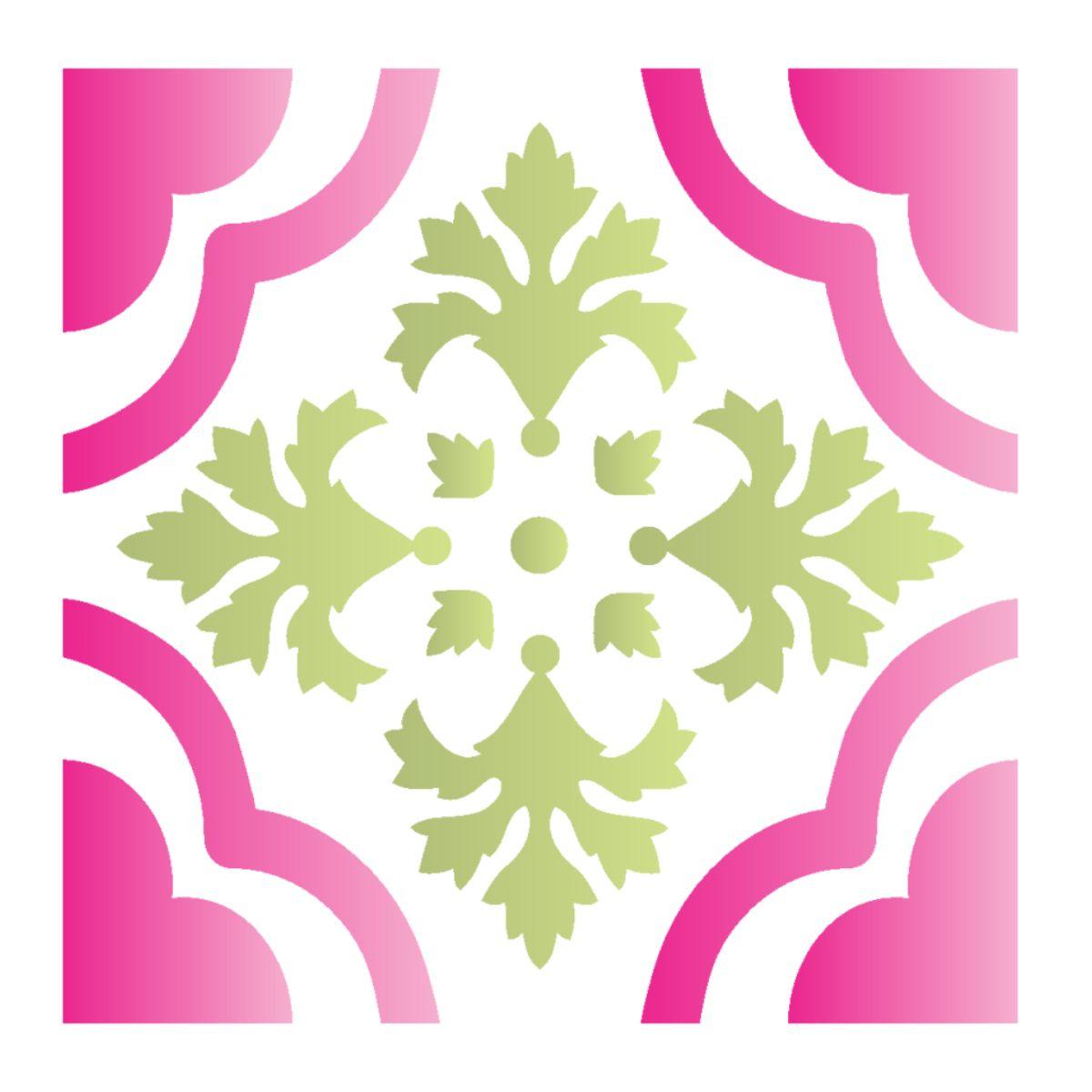 Stencil OPA 10x10 1350 Ladrilho Trevo - Palácio da Arte