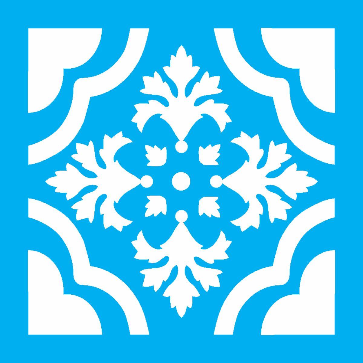 Stencil OPA 10x10 1350 Ladrilho Trevo - Palácio da Arte