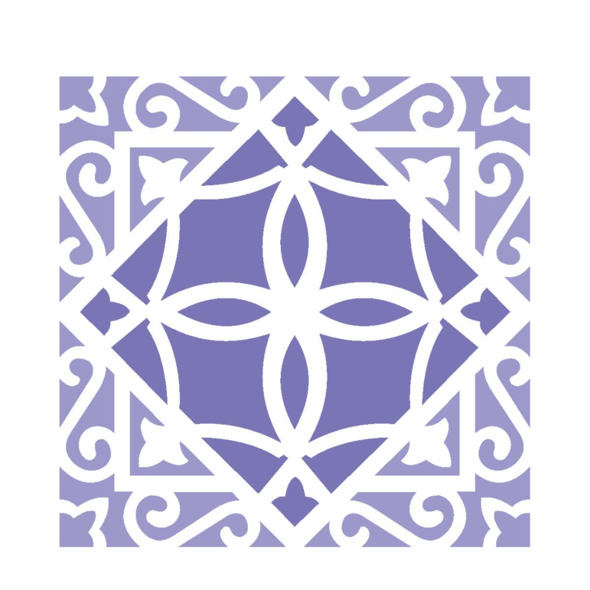 Stencil OPA 10x10 2415 Ladrilho Lança II - Palácio da Arte