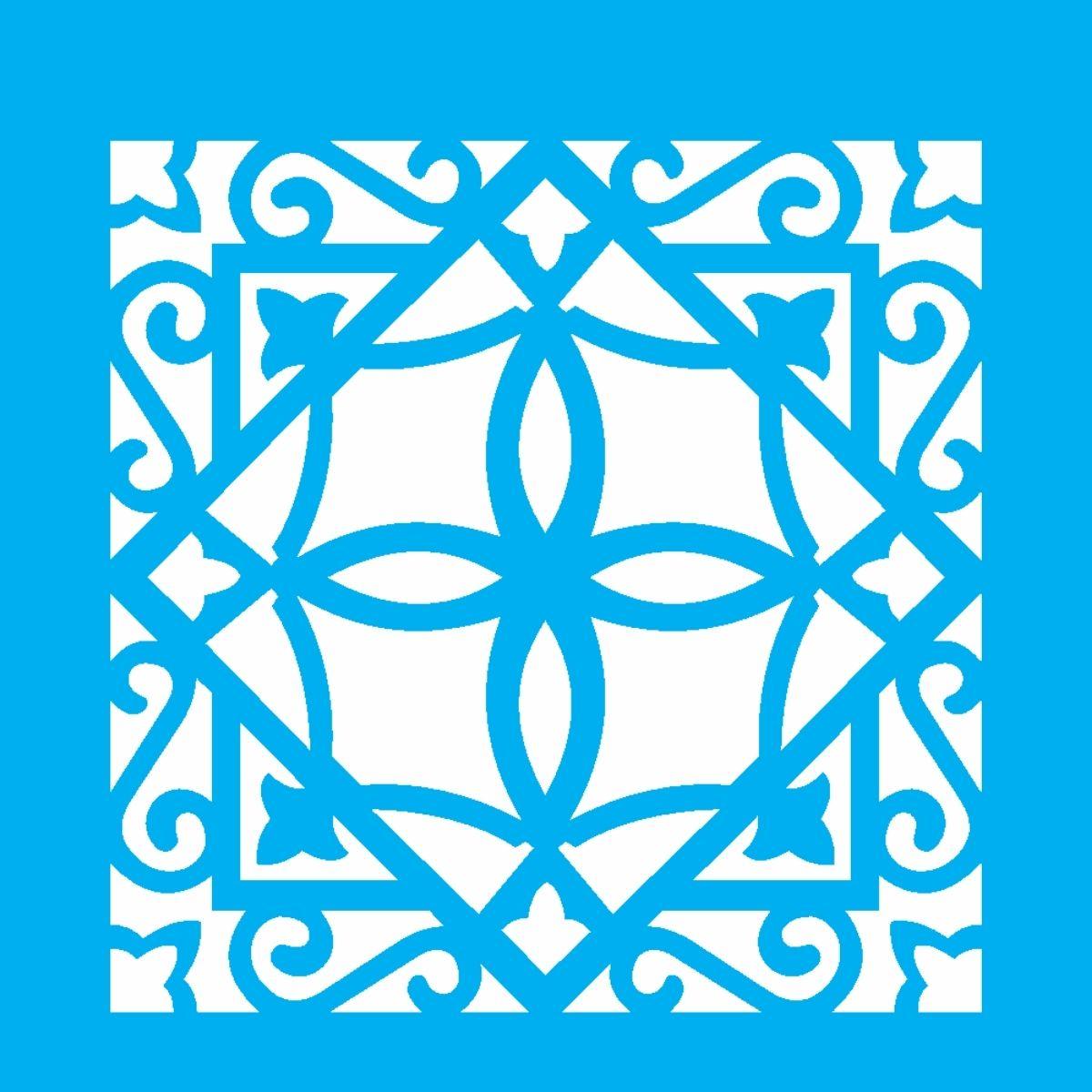 Stencil OPA 10x10 2415 Ladrilho Lança II - Palácio da Arte
