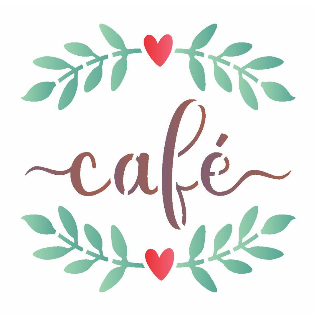 Stencil OPA 10x10 3047 Palavras Café - Palácio da Arte