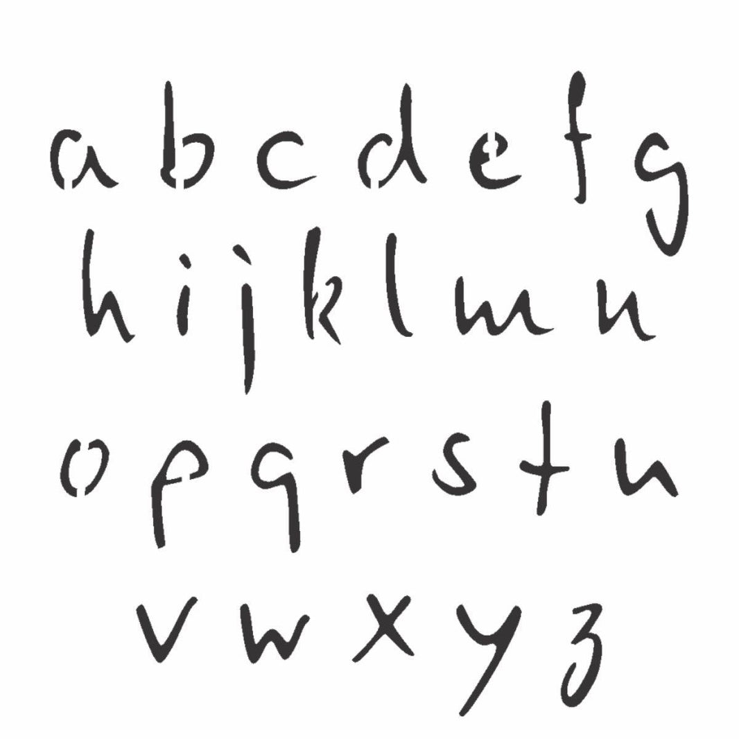 Stencil OPA 10x10 3131 Alfabeto Micro Minúsculo 1,5cm - Palácio da Arte