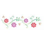 Stencil OPA 10x30 0966 Flores Princesas III - Palácio da Arte