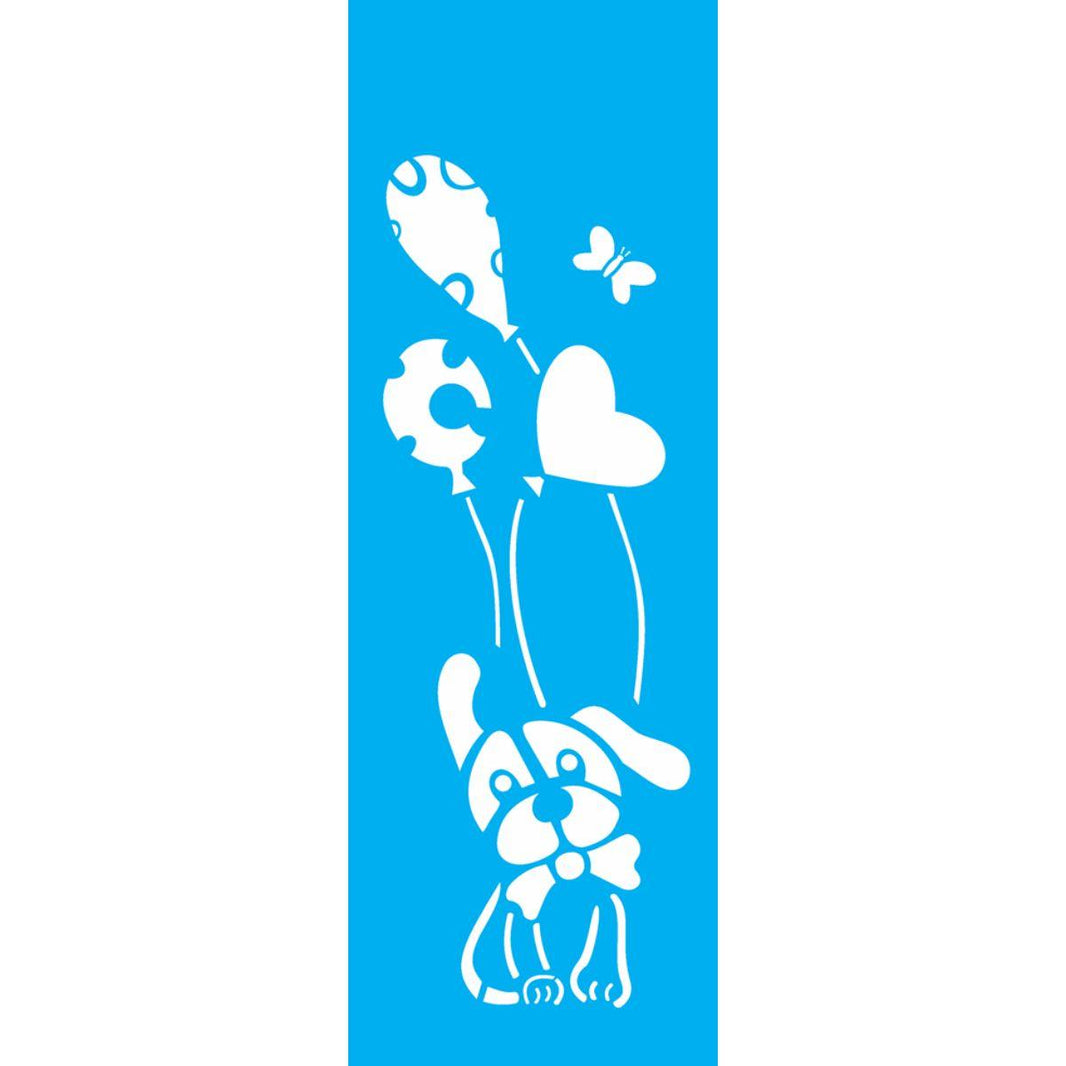 Stencil OPA 10x30 1130 Cachorro com Bexiga - Palácio da Arte