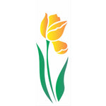 Stencil OPA 10x30 1870 Flor Tulipa I - Palácio da Arte