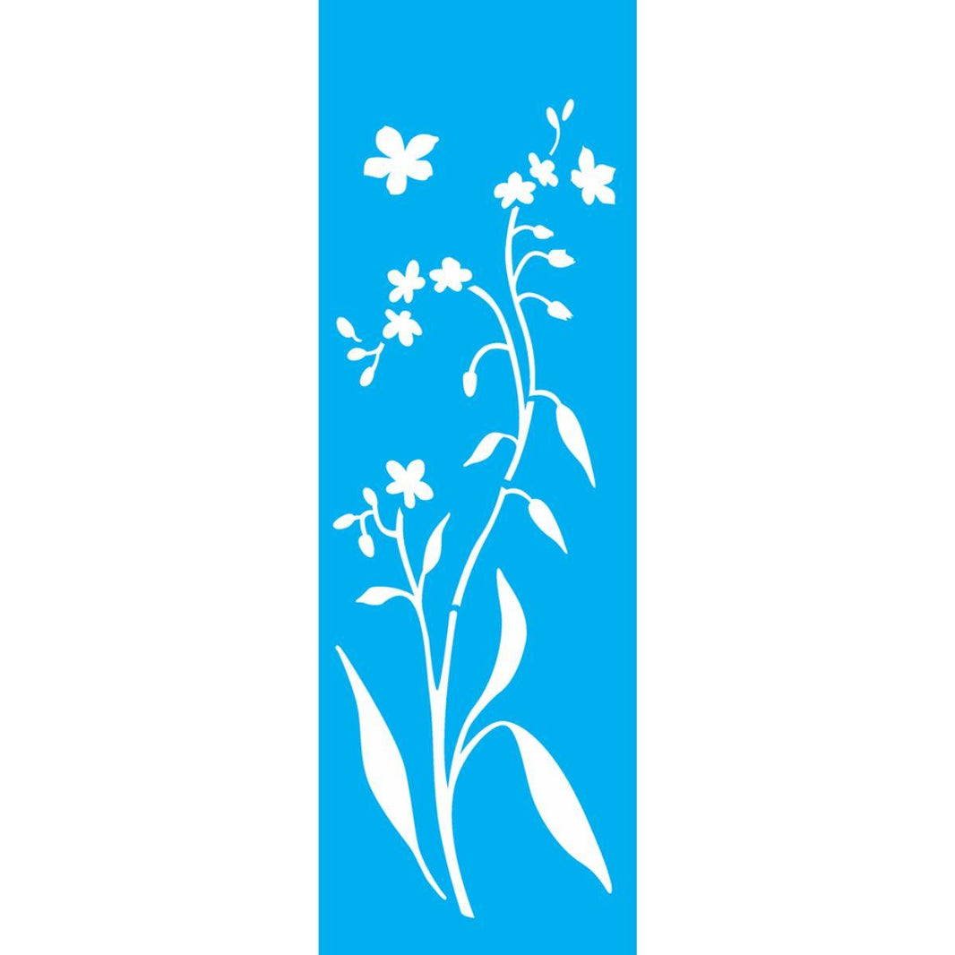 Stencil OPA 10x30 2224 Flor Miosótis - Palácio da Arte