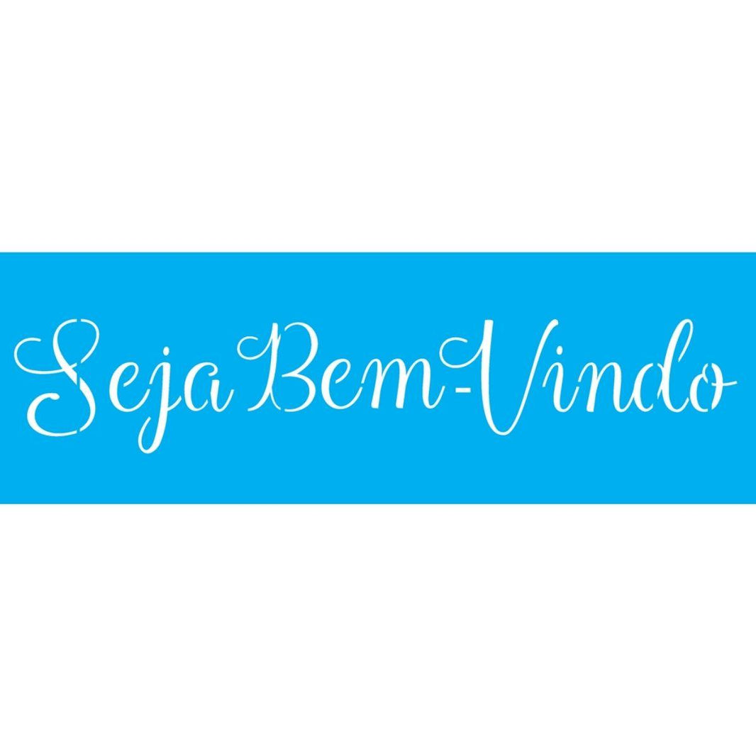 Stencil OPA 10x30 2671 Frase Seja Bem-Vindo - Palácio da Arte