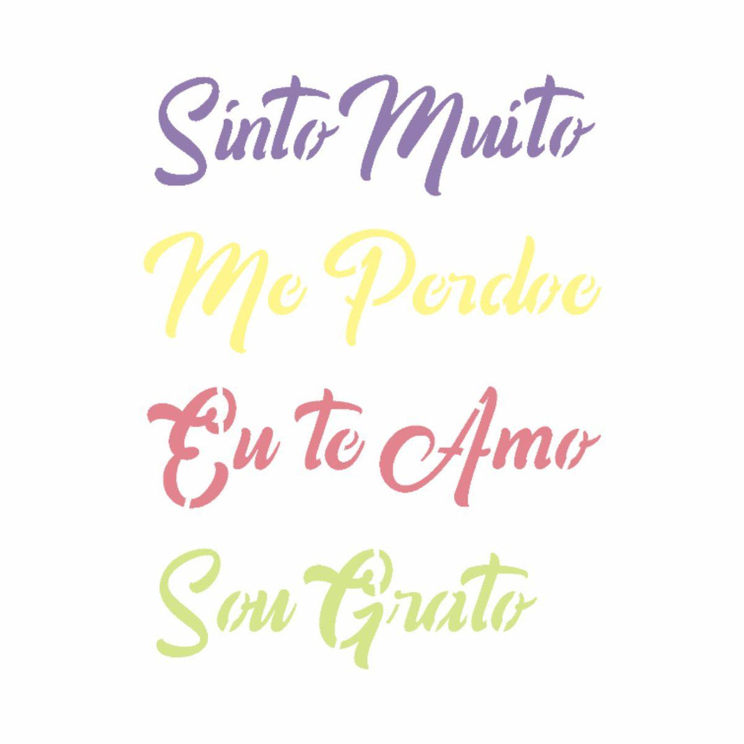 Stencil OPA 14x14 2896 Frase Ho'oponopono I - Palácio da Arte