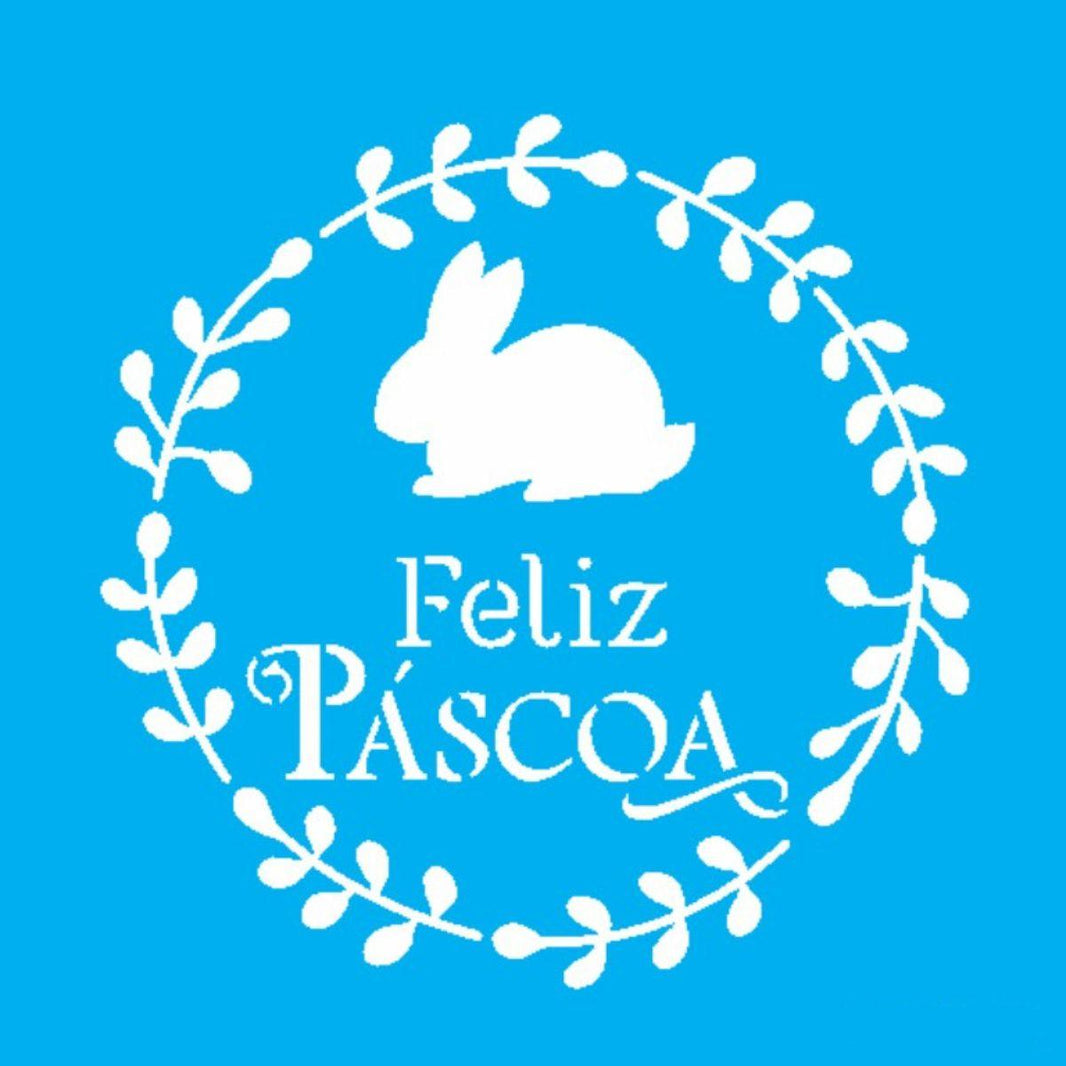 Stencil OPA 14x14 3480 Feliz Páscoa - Palácio da Arte