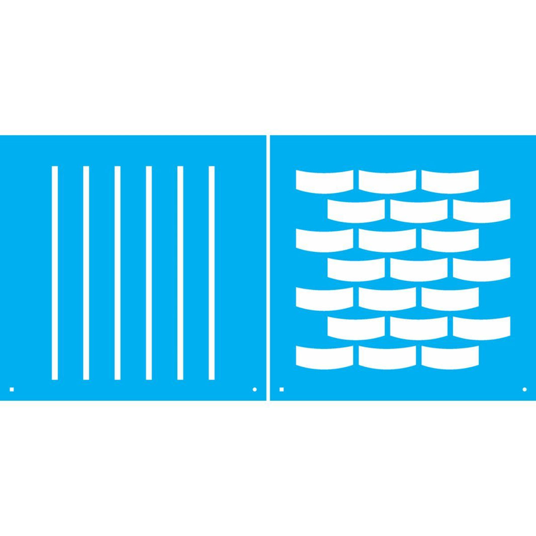 Stencil OPA 14x14 Duplo 1745 Cestaria Grande - Palácio da Arte