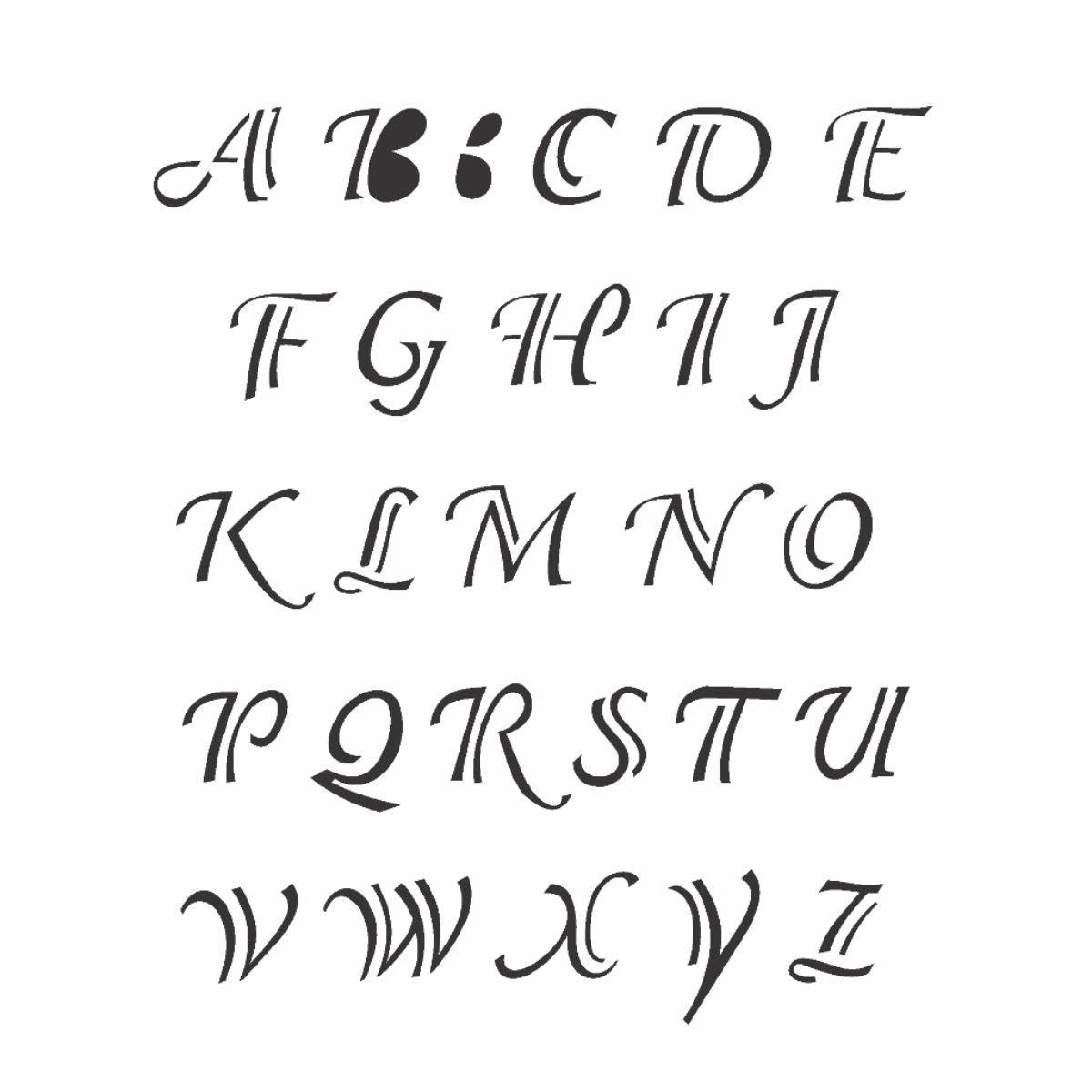 【良品】STELLA ALPHABET 137cm & JOYNT Sサイズ Stencil OPA 15x20 0299 Alfabeto Clássico 1,7 à 2,5cm – Palácio da Arte