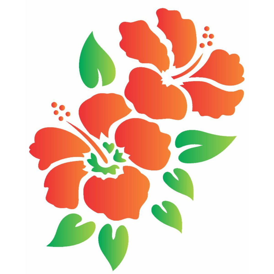 Stencil OPA 15x20 0755 Flores Hibiscos I - Palácio da Arte