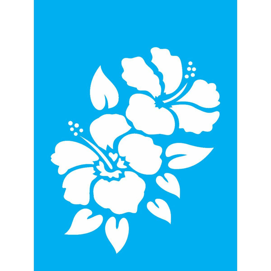 Stencil OPA 15x20 0755 Flores Hibiscos I - Palácio da Arte