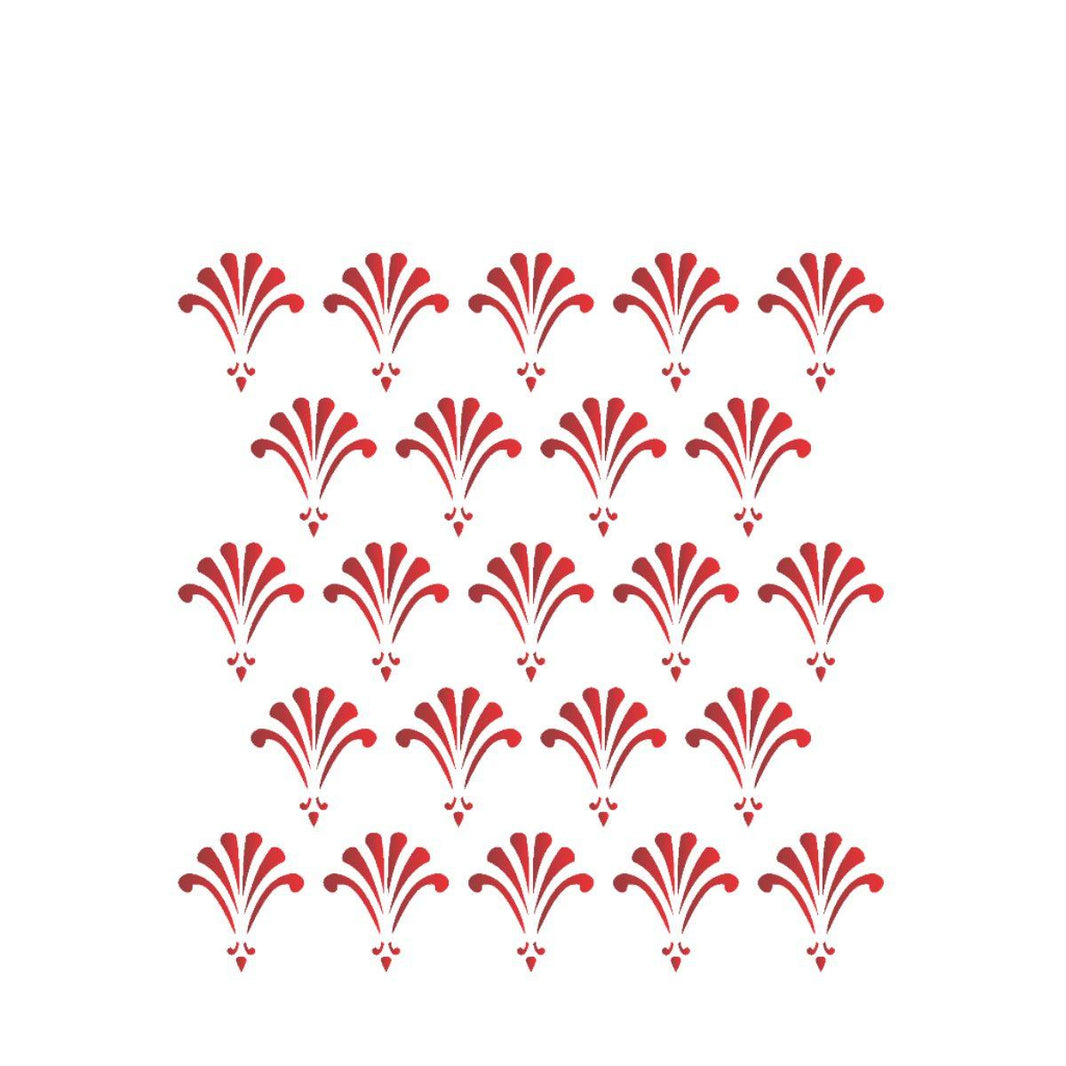 Stencil OPA 15x20 1316 Estamparia Flor Leque - Palácio da Arte